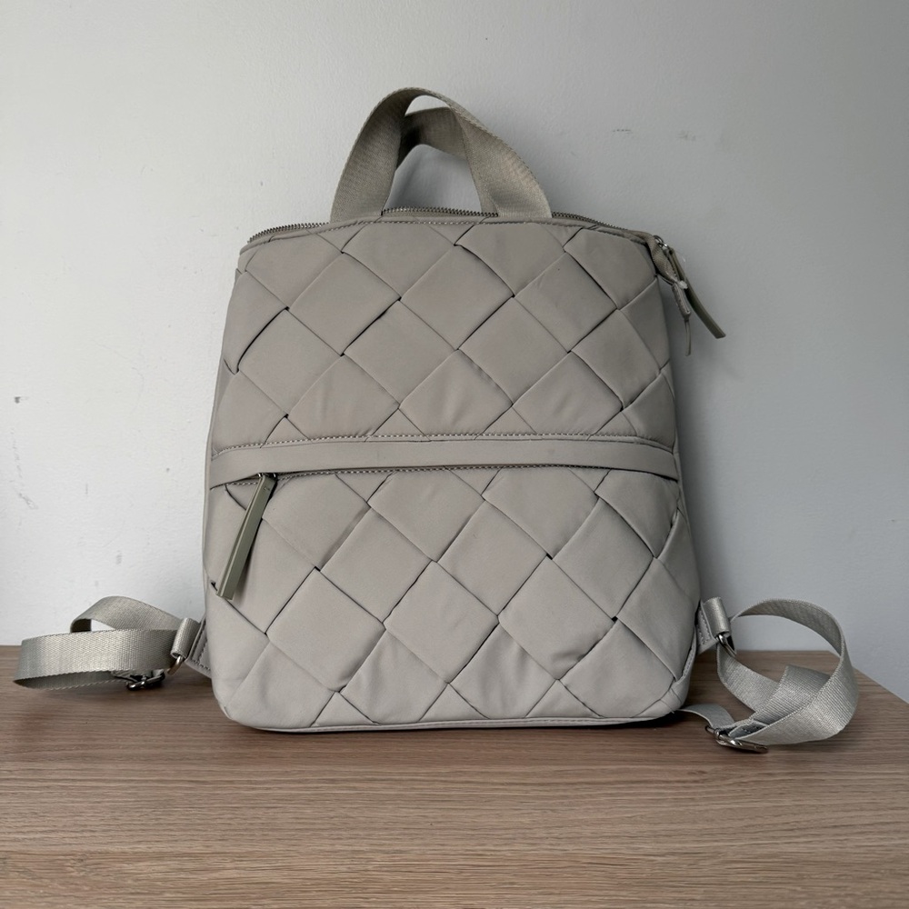NWOT House of Harlow 1960 Quilted gray Backpack